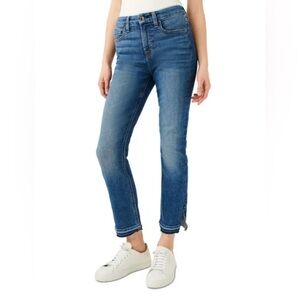 7 For All Mankind JEN7 Ankle Straight Slit Fray Hem